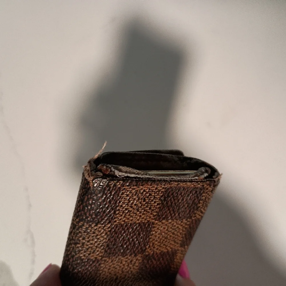 LOUIS VUITTON Damier Ebene Key Rings Holder Hooks  Browns
